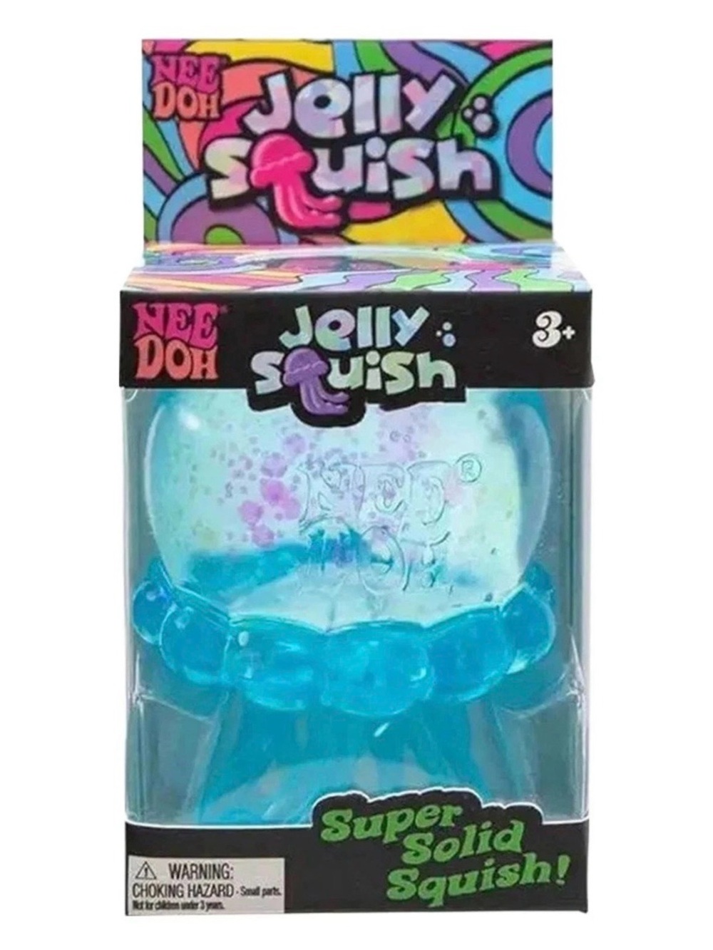 *NIB* Authentic Needoh Jellyfish Jelly Squish - Blue